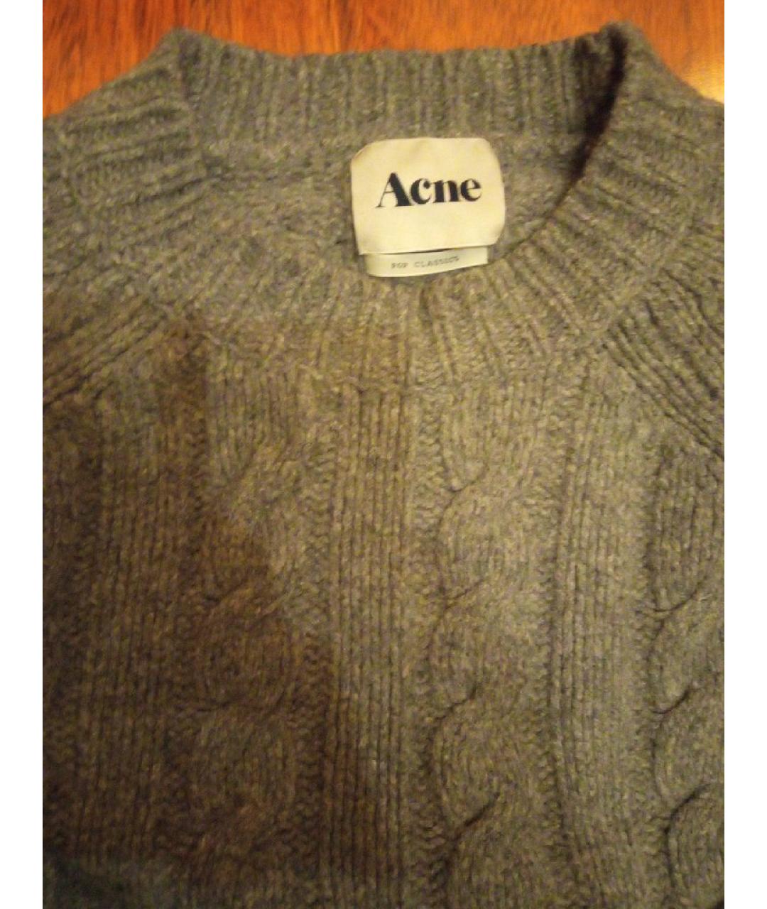 ACNE STUDIOS Серый шерстяной джемпер / свитер, фото 3