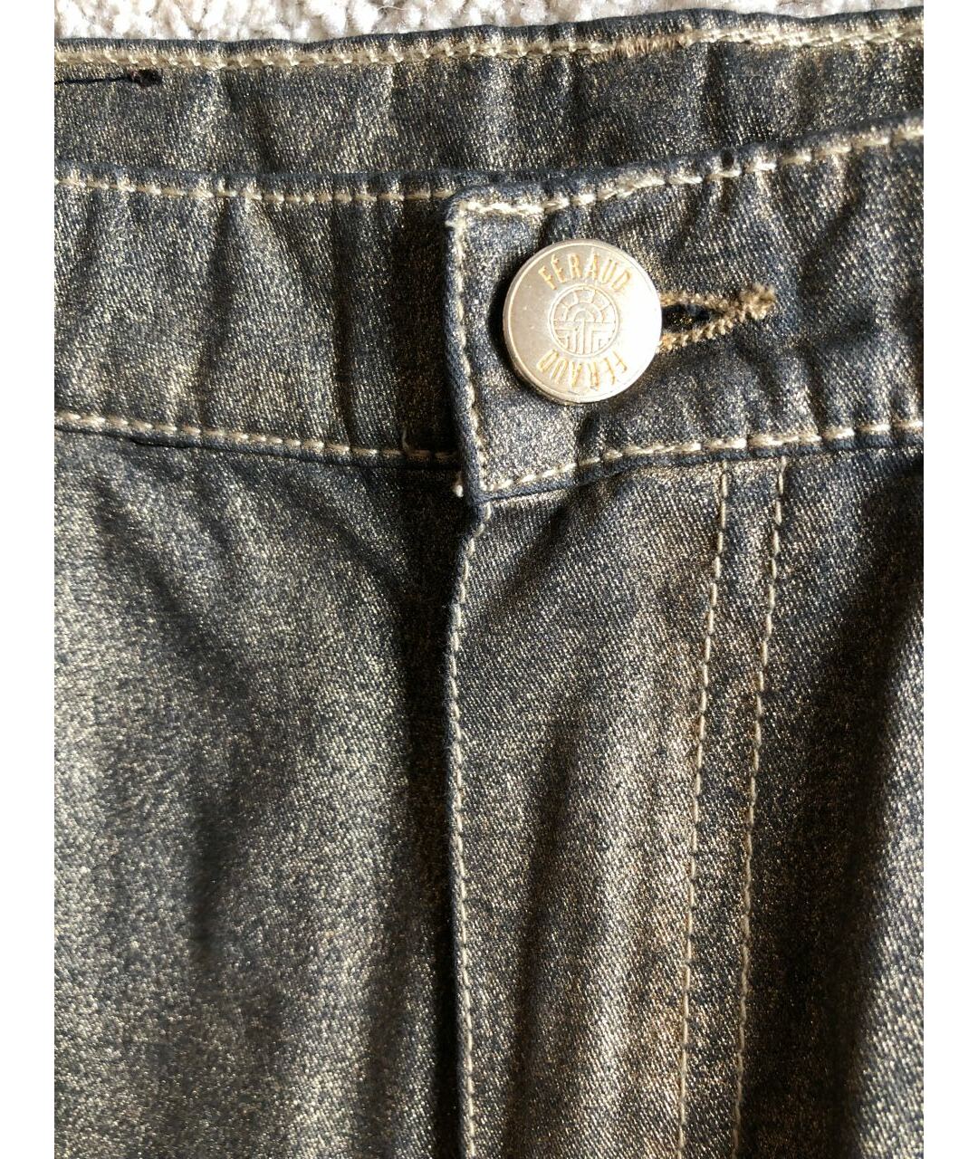 LOUIS FERAUD Хлопко-эластановые прямые джинсы, фото 6