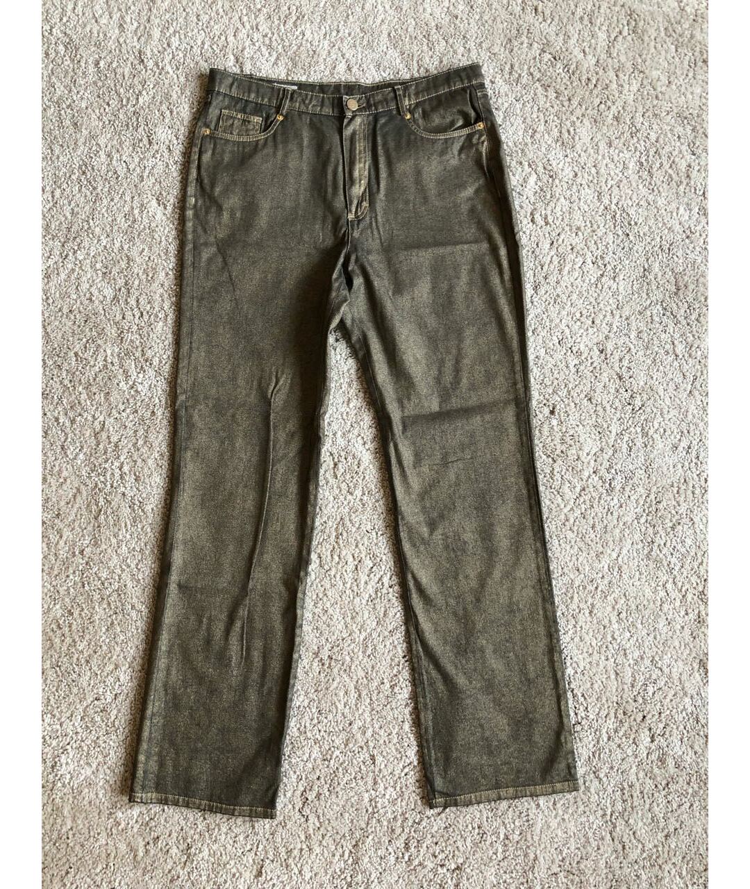 LOUIS FERAUD Хлопко-эластановые прямые джинсы, фото 9