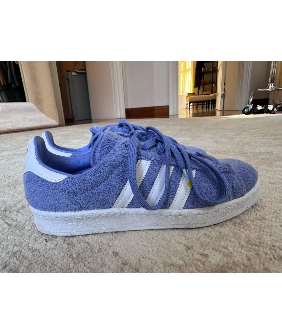 ADIDAS Голубые текстильные кеды, фото 5