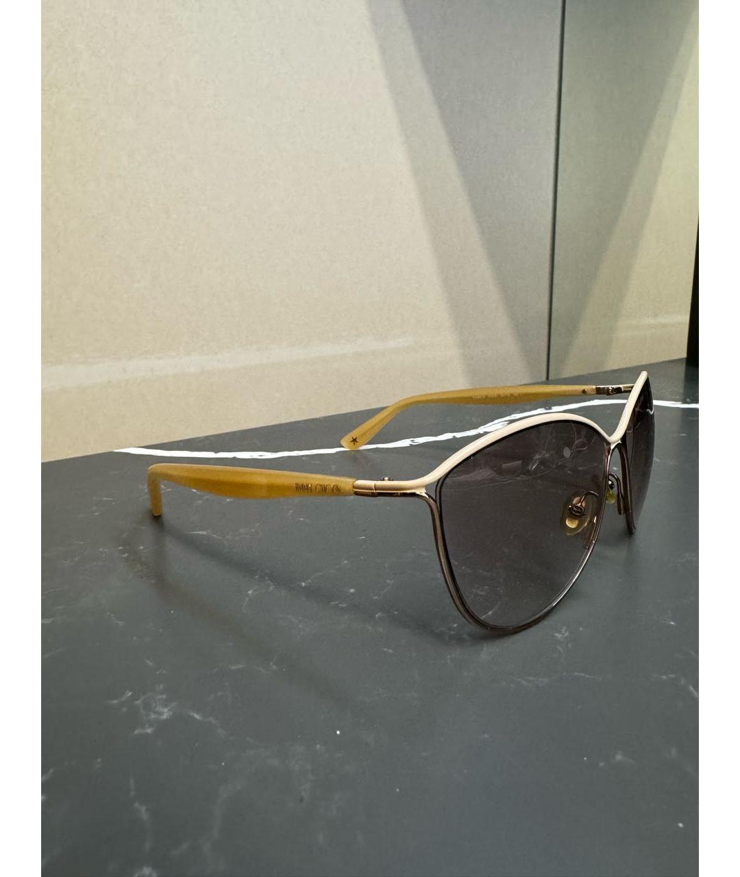 JIMMY CHOO Бежевые солнцезащитные очки, фото 2
