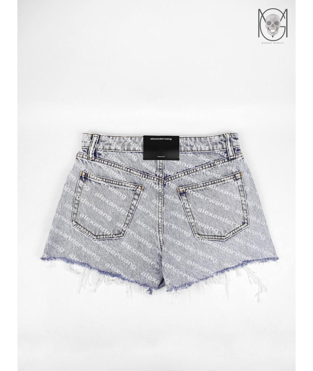 ALEXANDER WANG Голубые деним шорты, фото 8