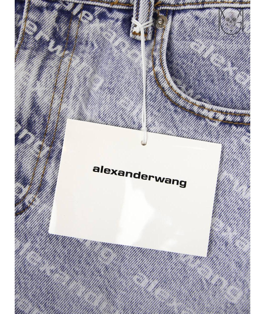ALEXANDER WANG Голубые деним шорты, фото 5