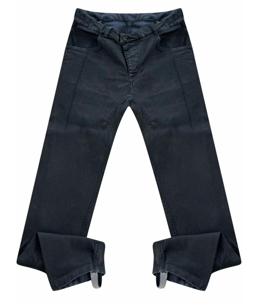 11 BY BORIS BIDJAN SABERI Черные хлопковые джинсы скинни, фото 1