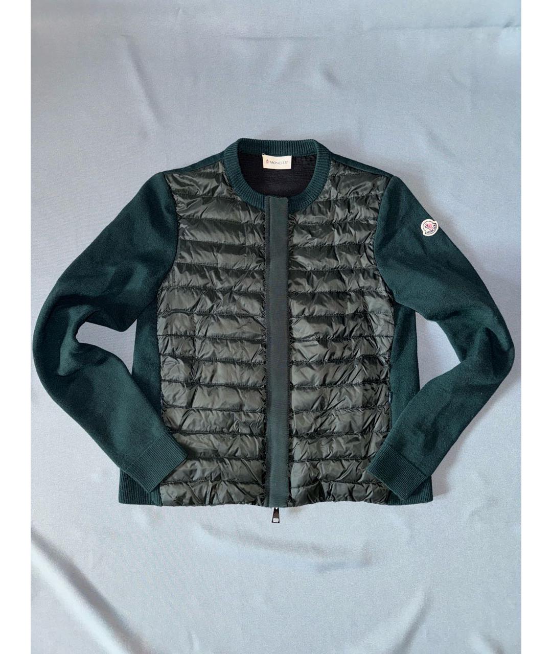 MONCLER Зеленая шерстяная куртка, фото 9