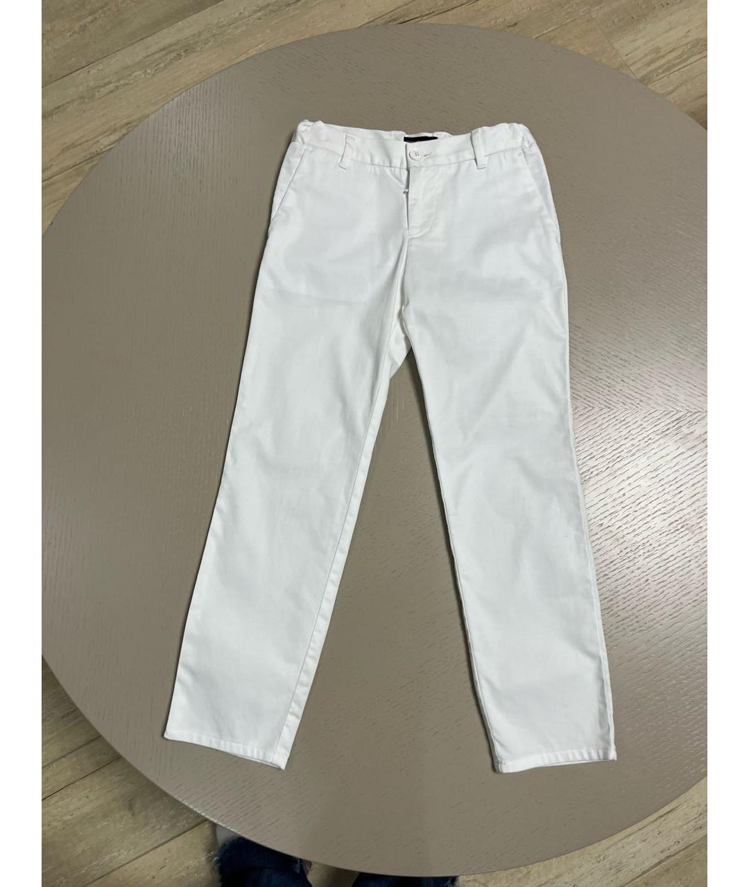EMPORIO ARMANI Белые хлопковые брюки и шорты, фото 4