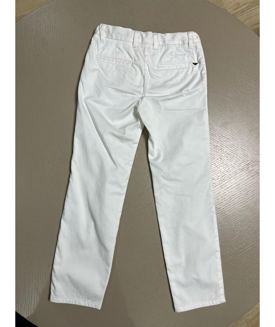 EMPORIO ARMANI Белые хлопковые брюки и шорты, фото 2