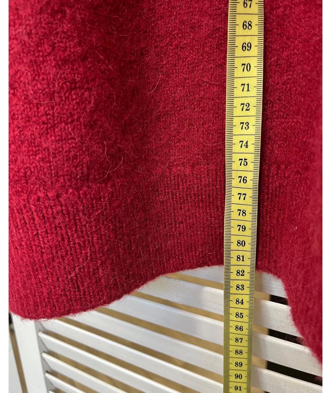CALVIN KLEIN Красный шерстяной джемпер / свитер, фото 5