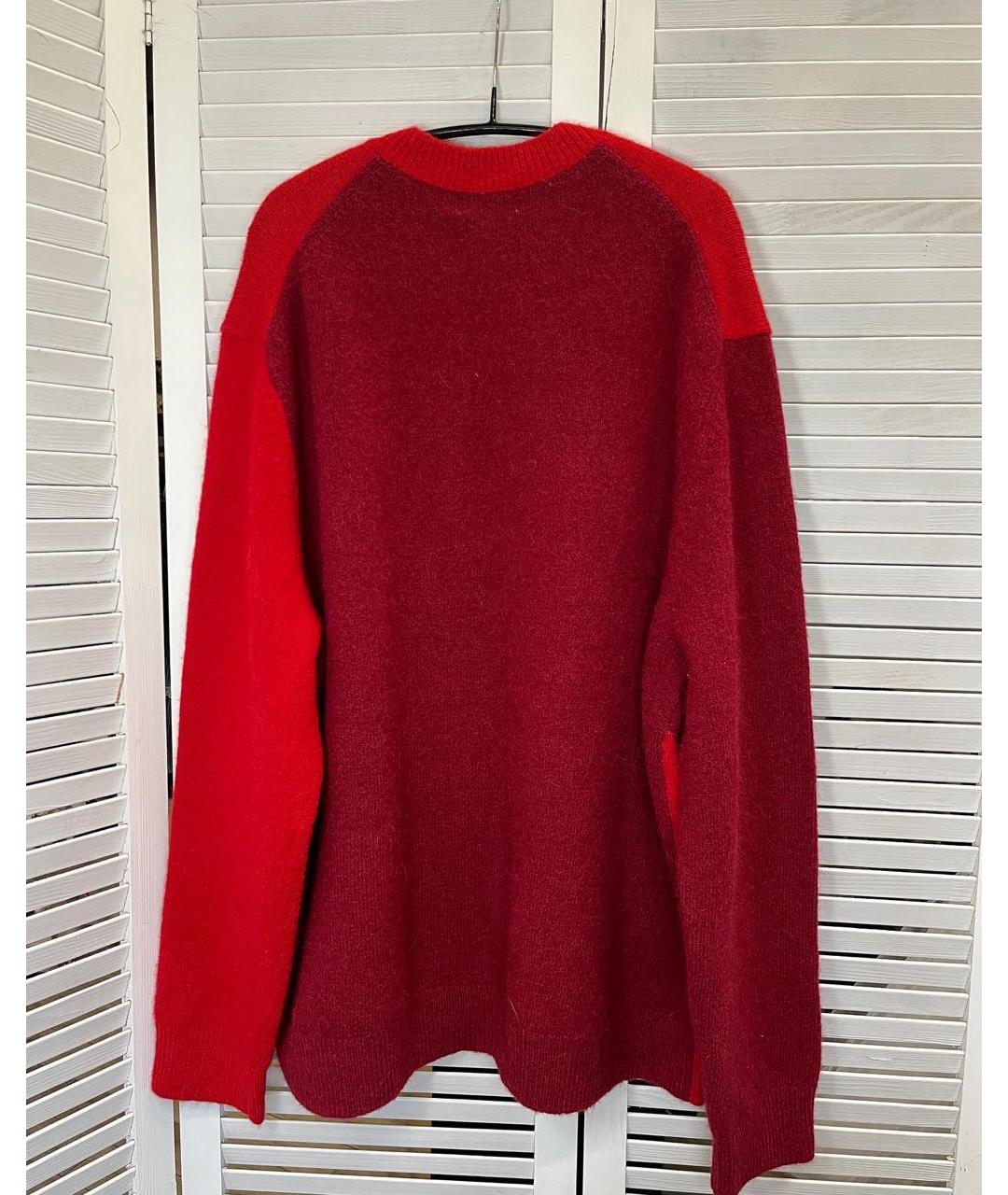 CALVIN KLEIN Красный шерстяной джемпер / свитер, фото 4