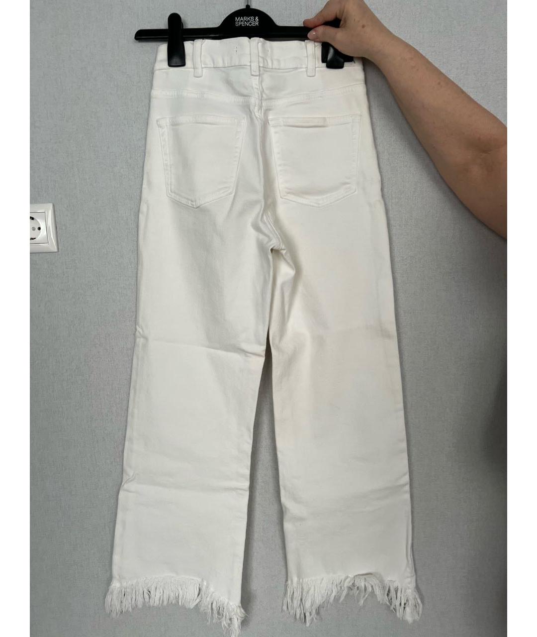 MAJE Белые хлопковые брюки широкие, фото 2