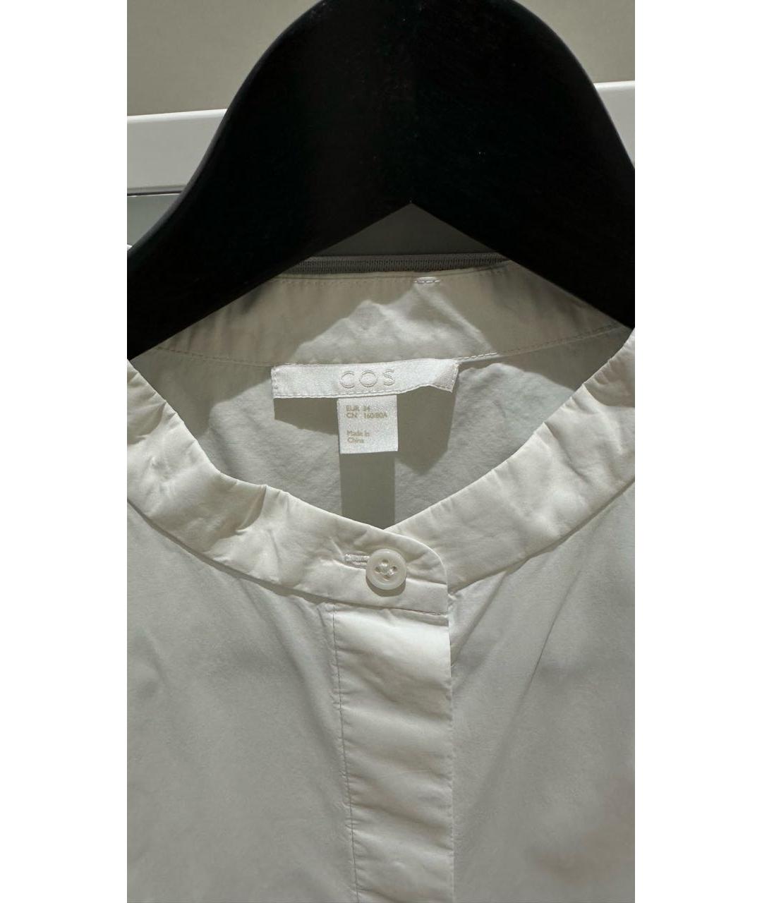 COS Белая хлопковая блузы, фото 3
