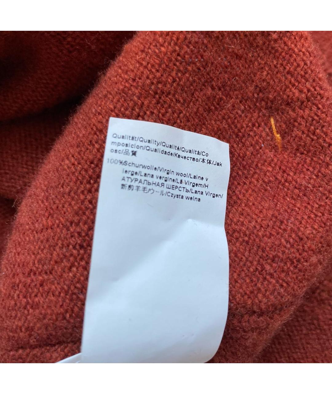 HUGO BOSS Оранжевый шерстяной джемпер / свитер, фото 8