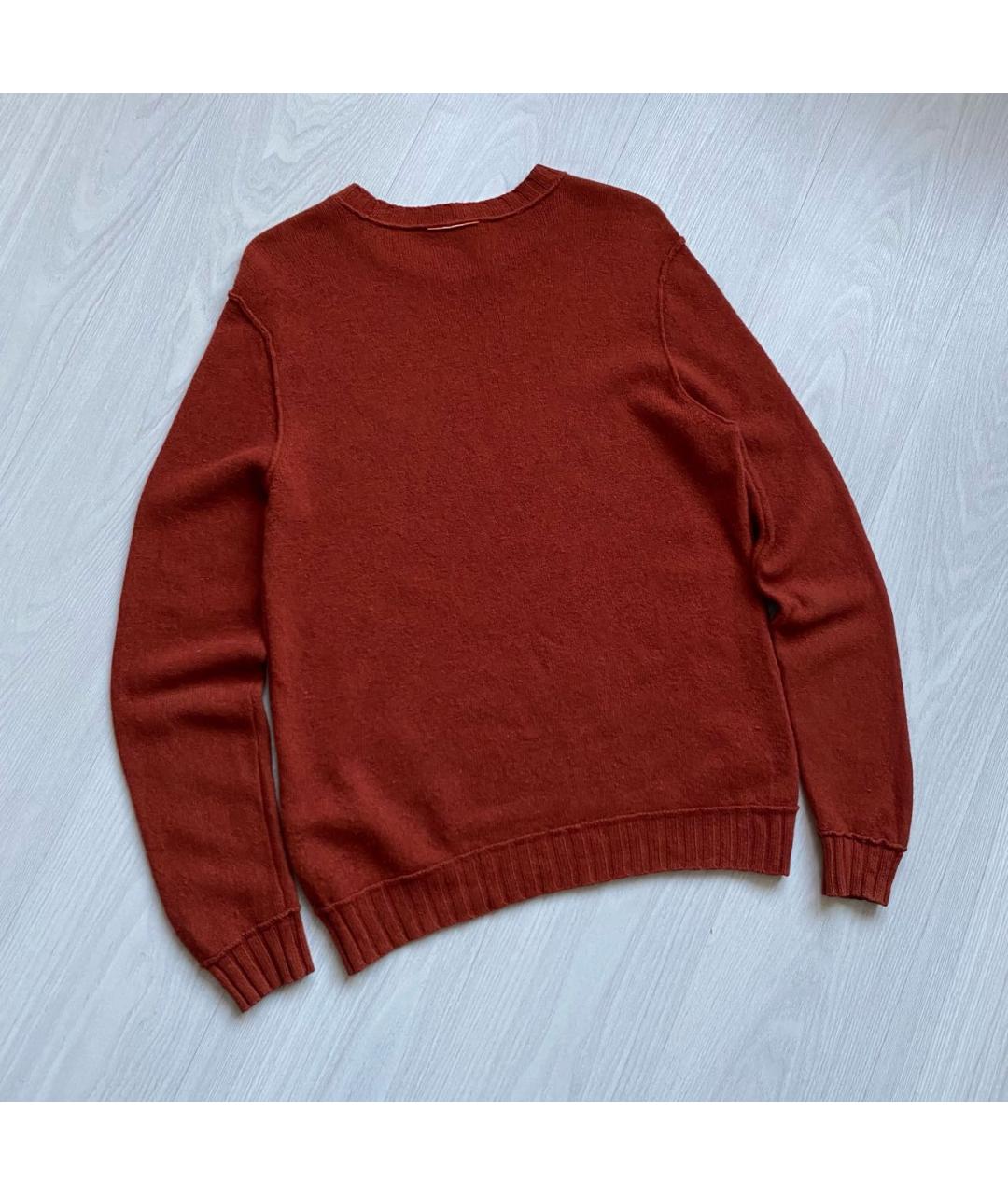 HUGO BOSS Оранжевый шерстяной джемпер / свитер, фото 6