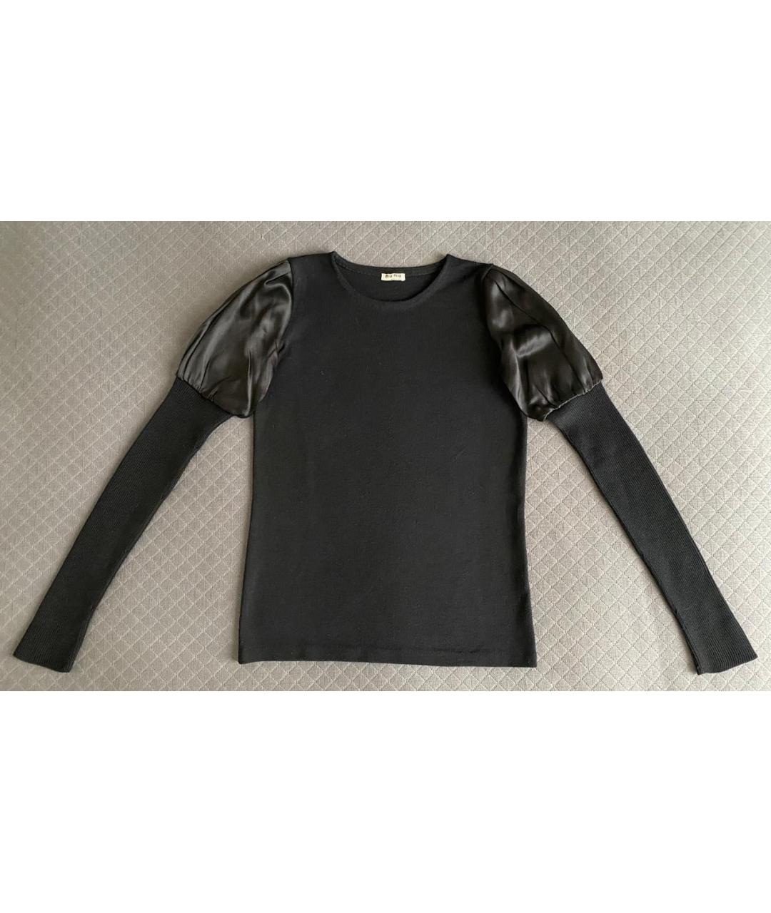 MIU MIU Черный шерстяной джемпер / свитер, фото 3