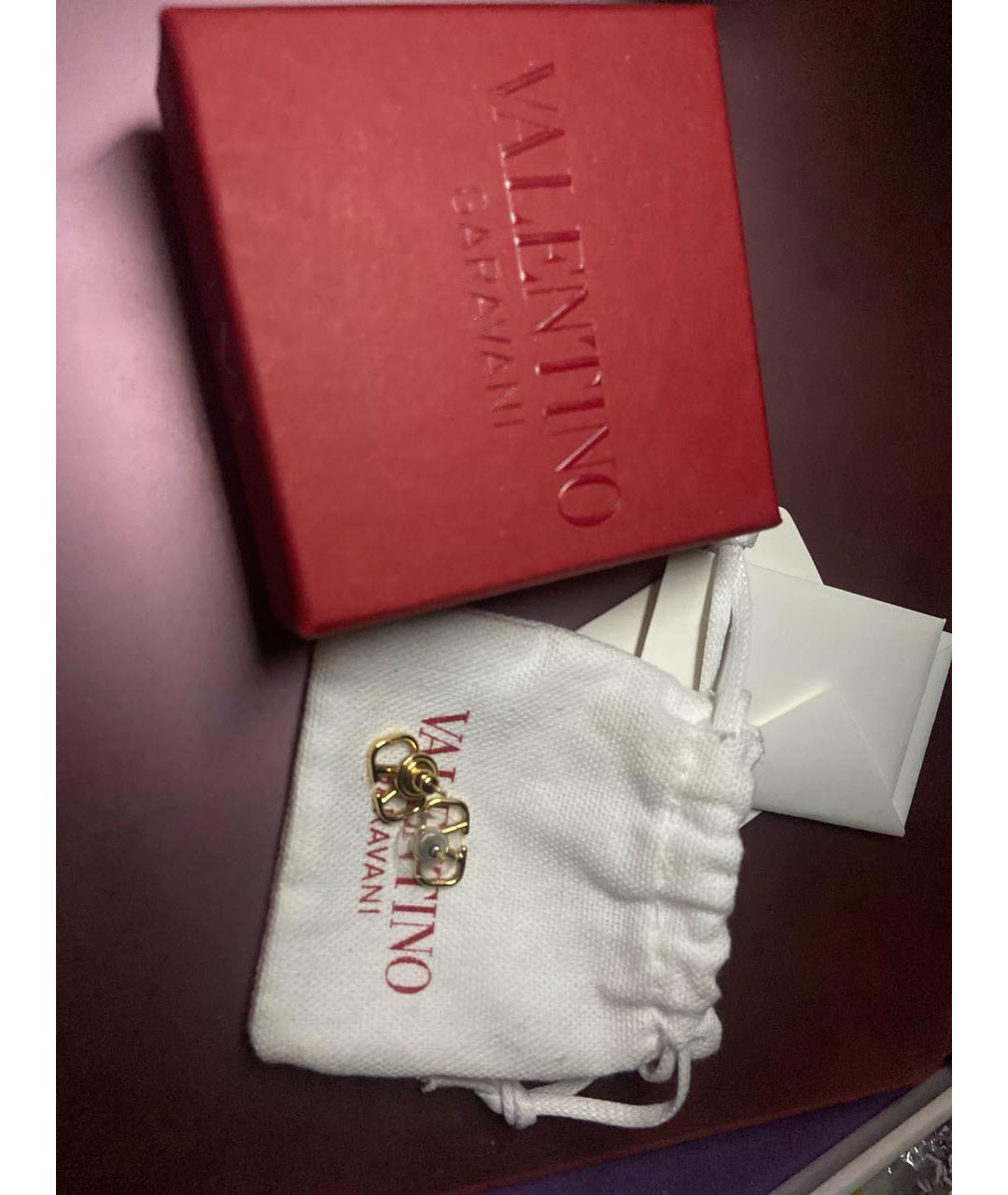 VALENTINO Золотые позолоченные серьги, фото 6