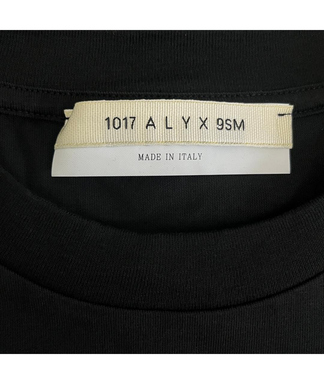 1017 ALYX 9SM Черная хлопковая футболка, фото 3