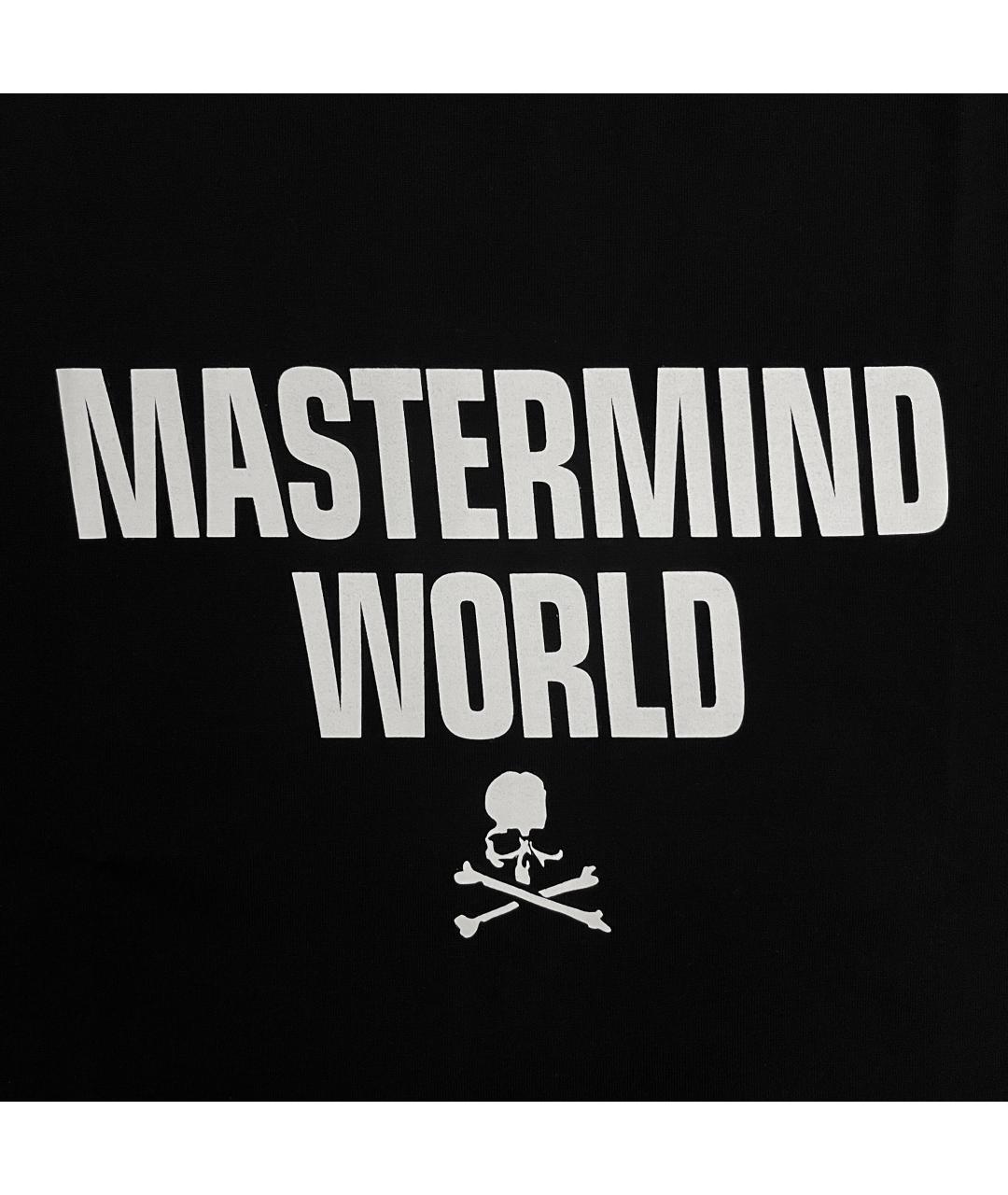 MASTERMIND WORLD Черная хлопковая футболка, фото 3