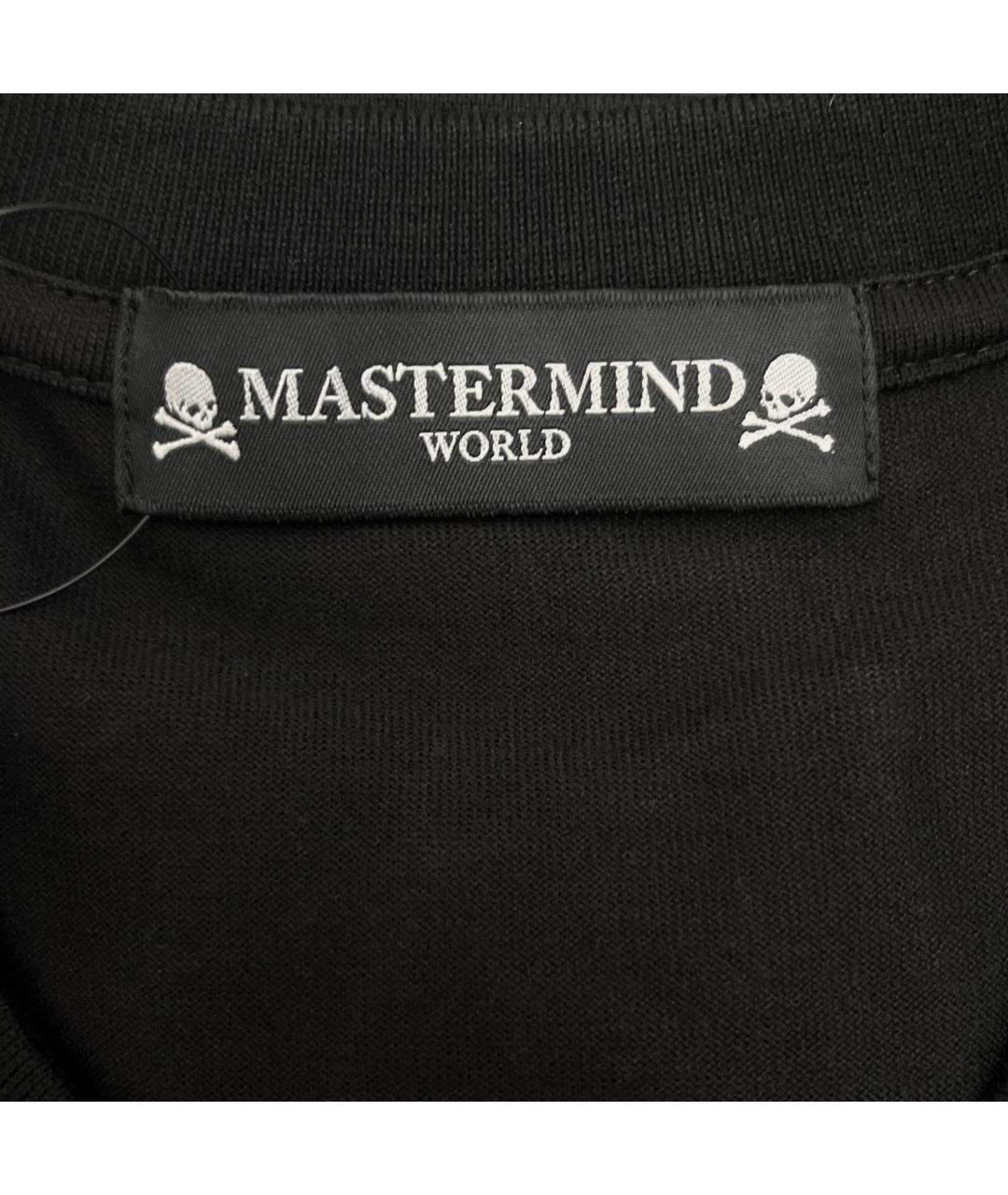 MASTERMIND WORLD Черная хлопковая футболка, фото 4