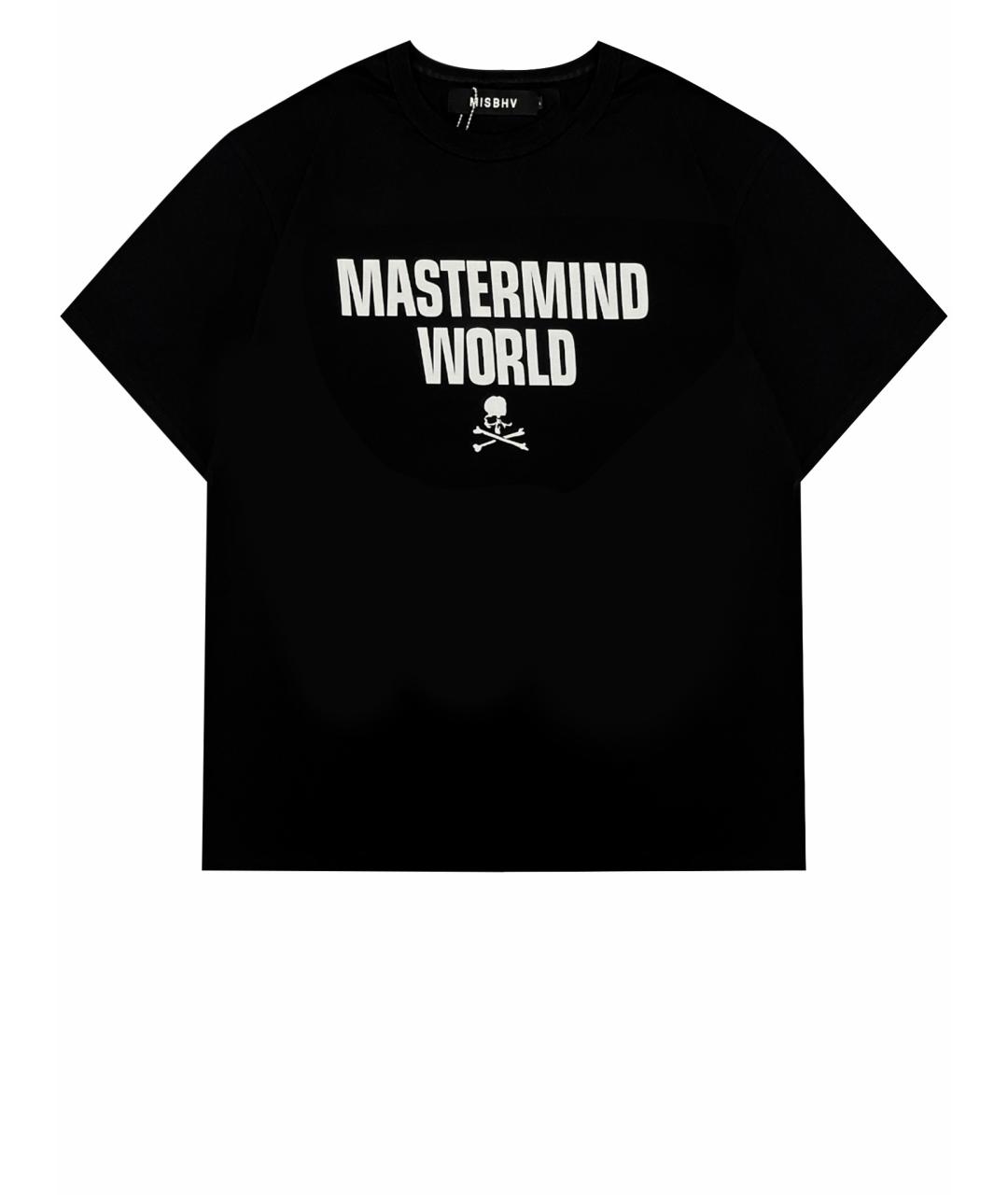 MASTERMIND WORLD Черная хлопковая футболка, фото 1