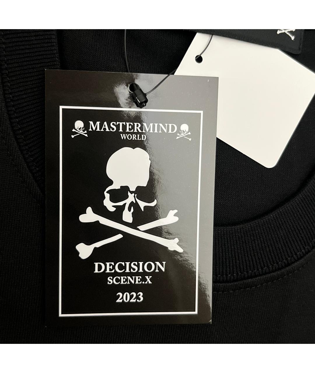 MASTERMIND WORLD Черная хлопковая футболка, фото 5