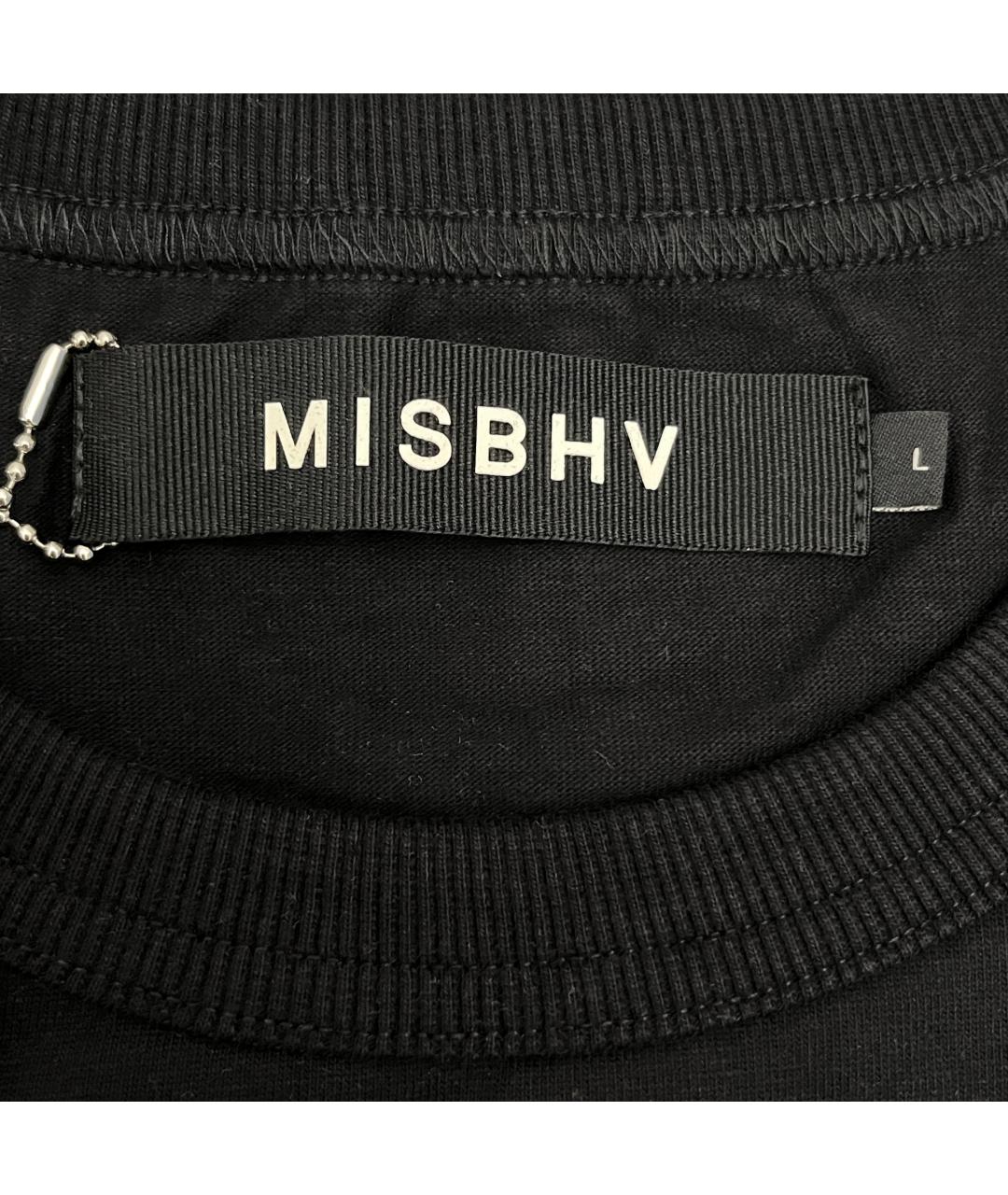 MISBHV Черная хлопковая футболка, фото 4