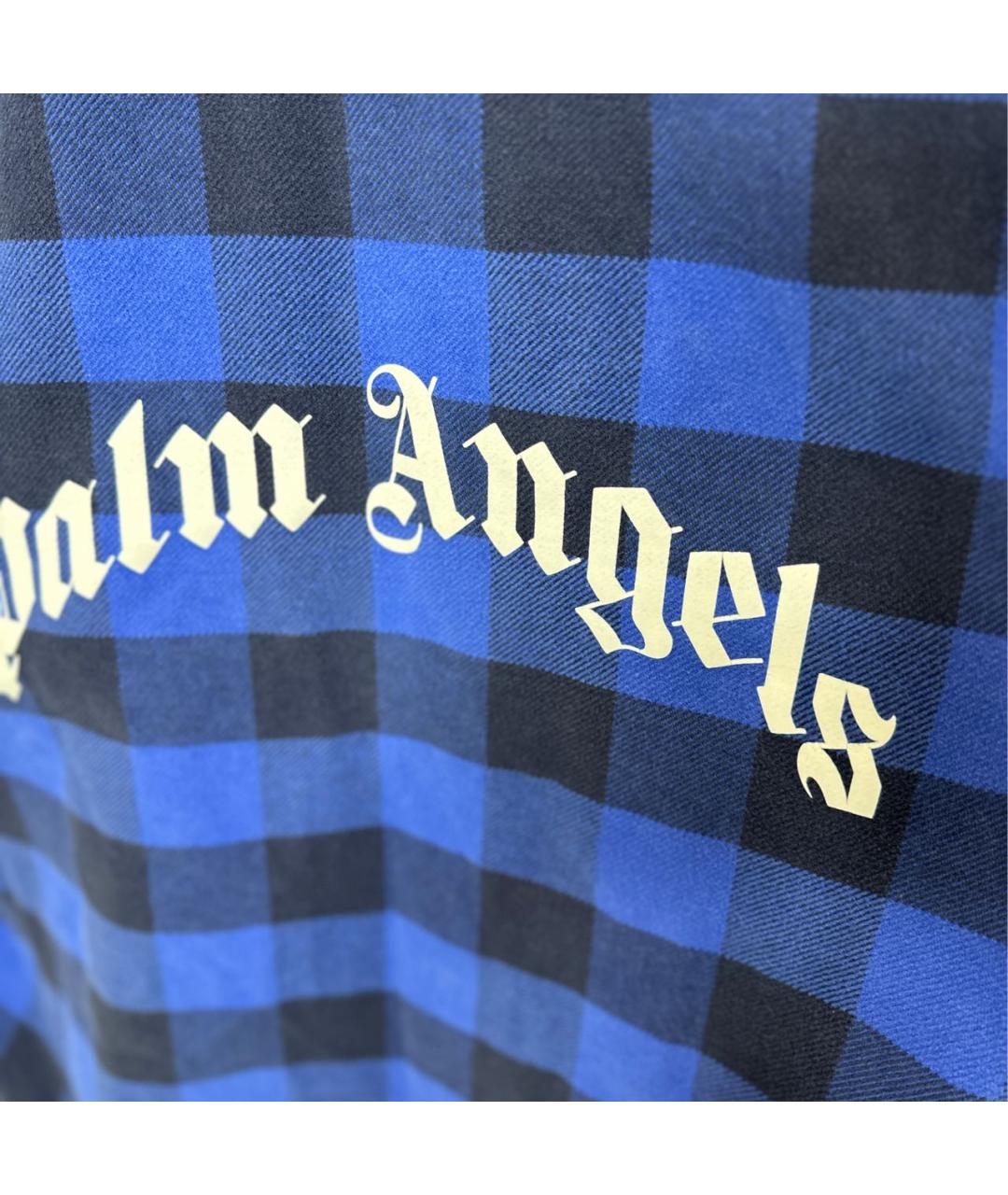 PALM ANGELS Синяя хлопковая кэжуал рубашка, фото 5