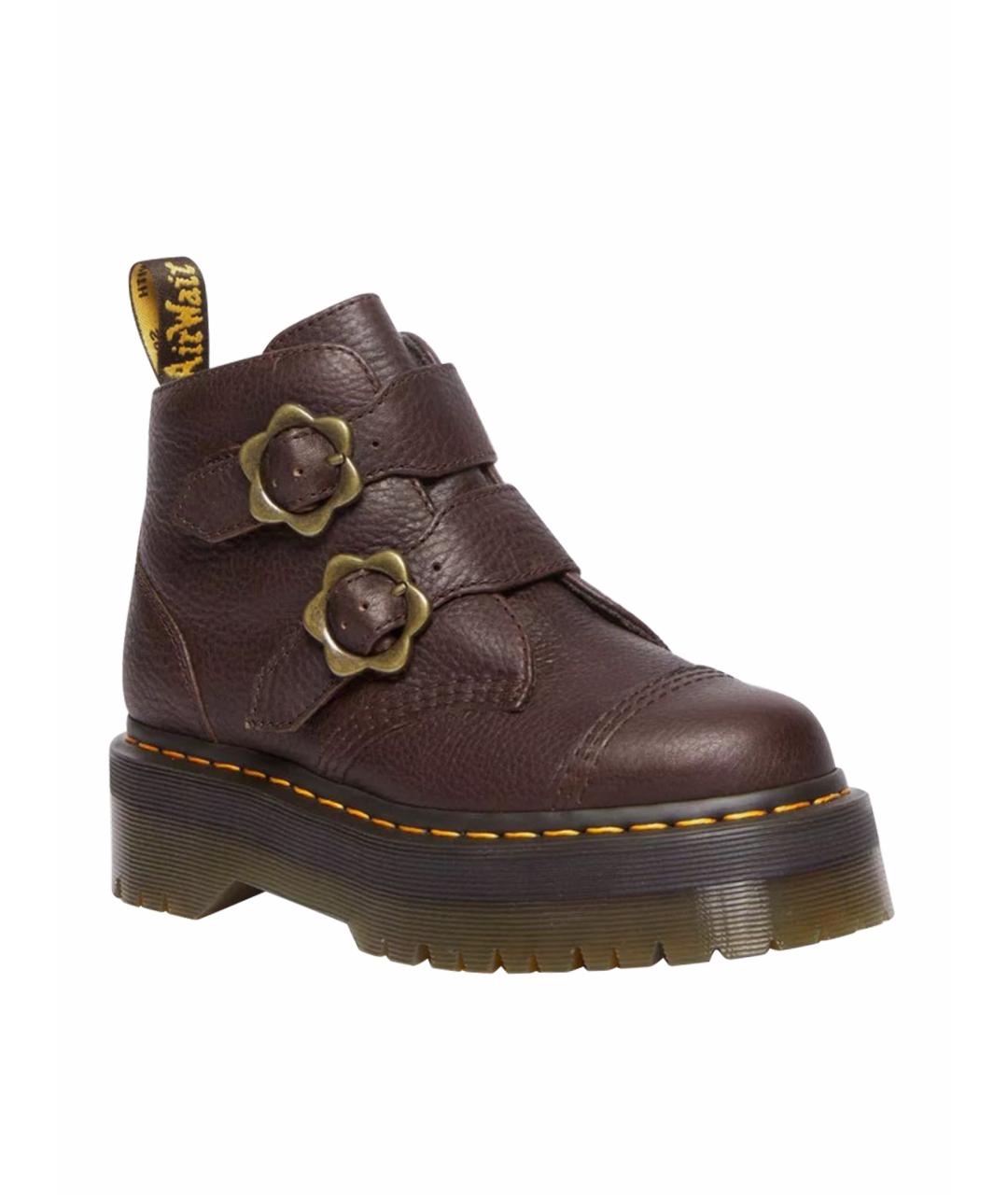 DR. MARTENS Коричневые кожаные ботинки, фото 1