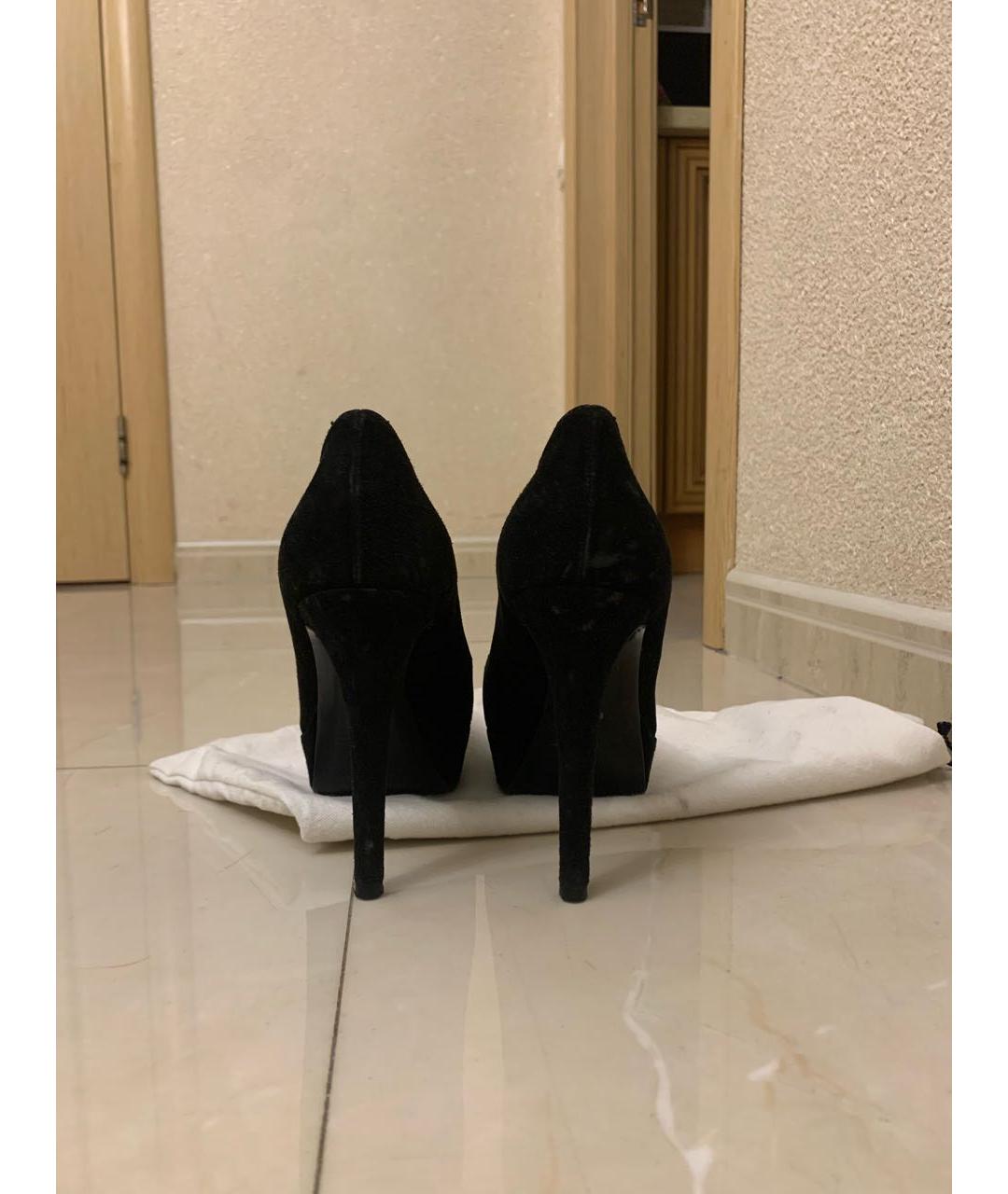 POLLINI Черные замшевые туфли, фото 3