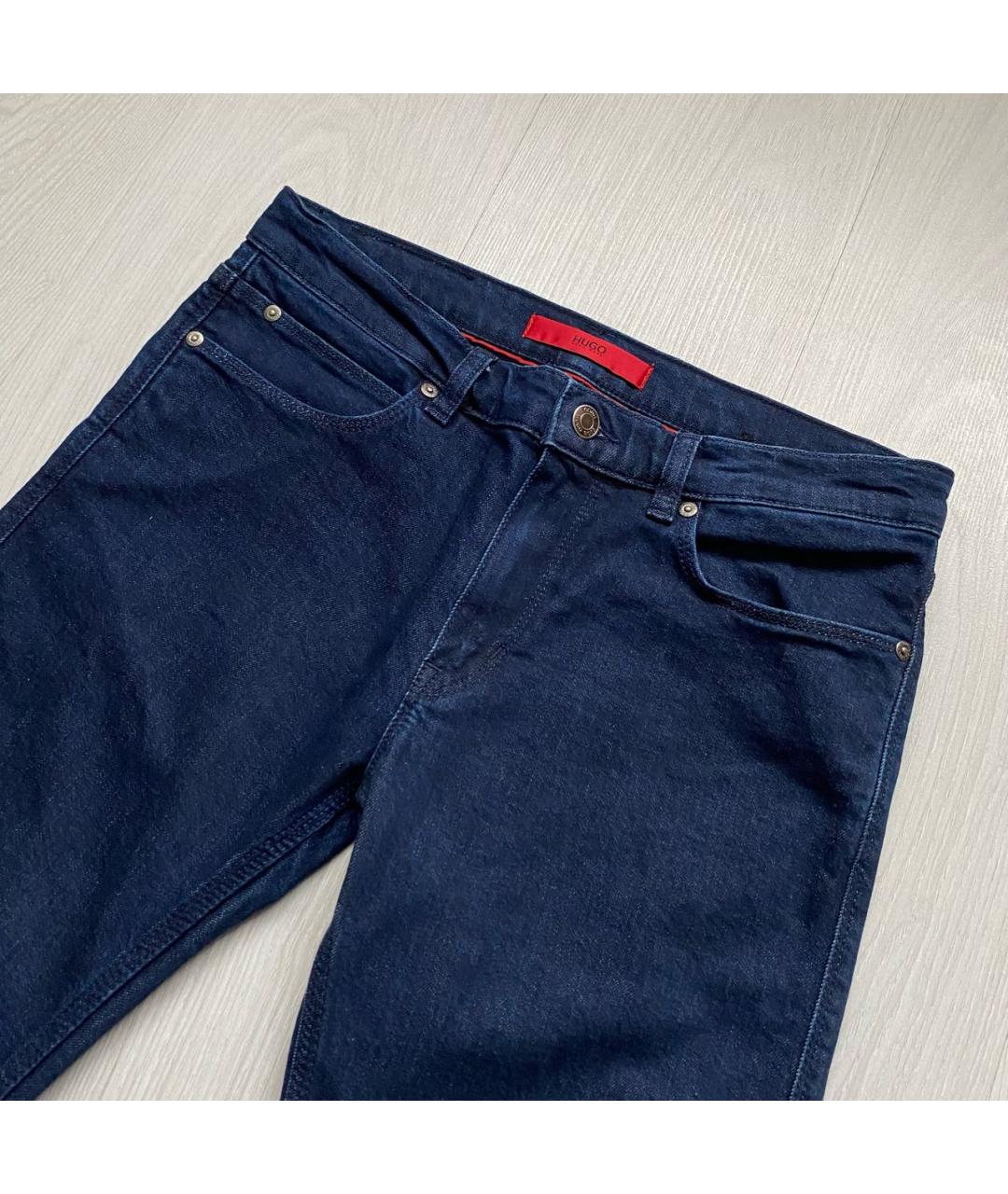 HUGO BOSS Темно-синие джинсы скинни, фото 2