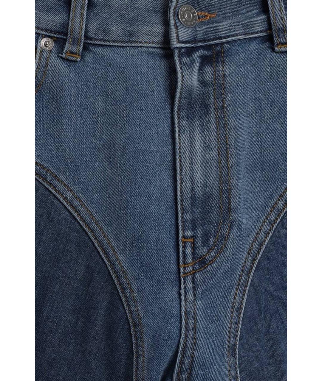 MUGLER Синие прямые джинсы, фото 9