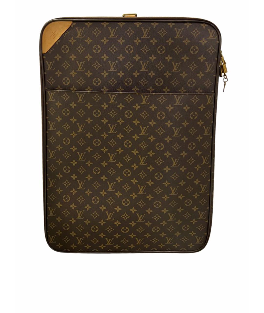 LOUIS VUITTON PRE-OWNED Коричневый чемодан, фото 1