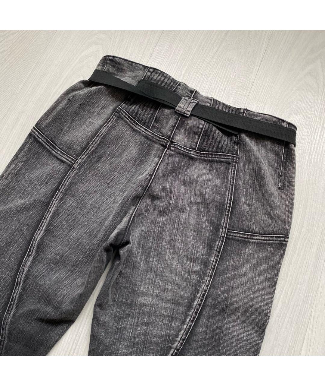 JUST CAVALLI Серые хлопко-эластановые джинсы слим, фото 4