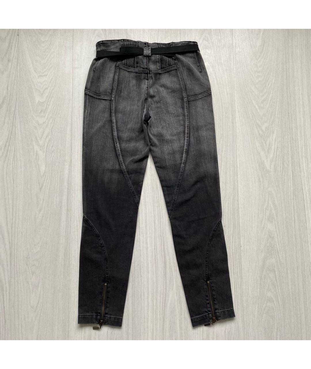 JUST CAVALLI Серые хлопко-эластановые джинсы слим, фото 5