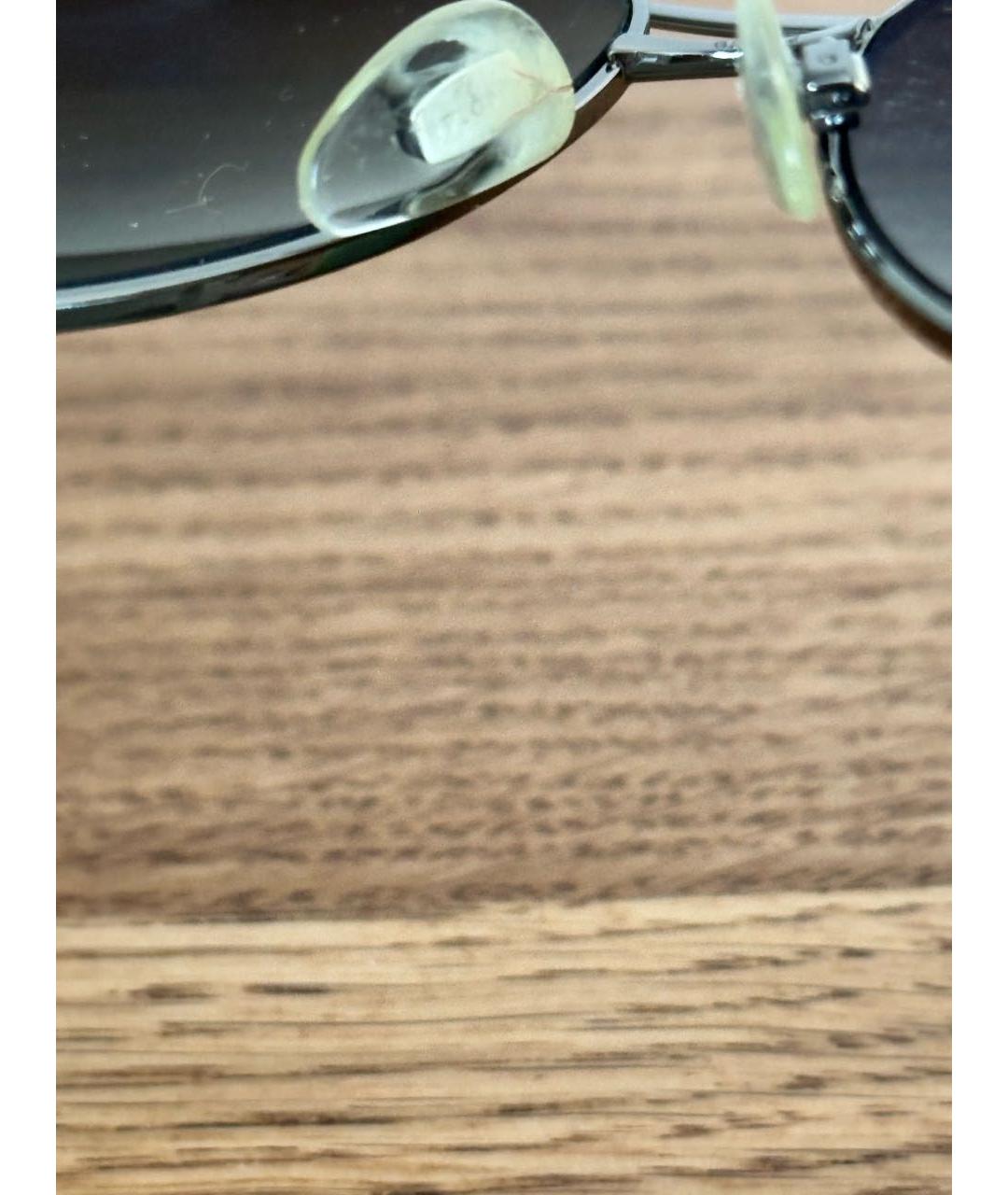 BVLGARI Черные металлические солнцезащитные очки, фото 8