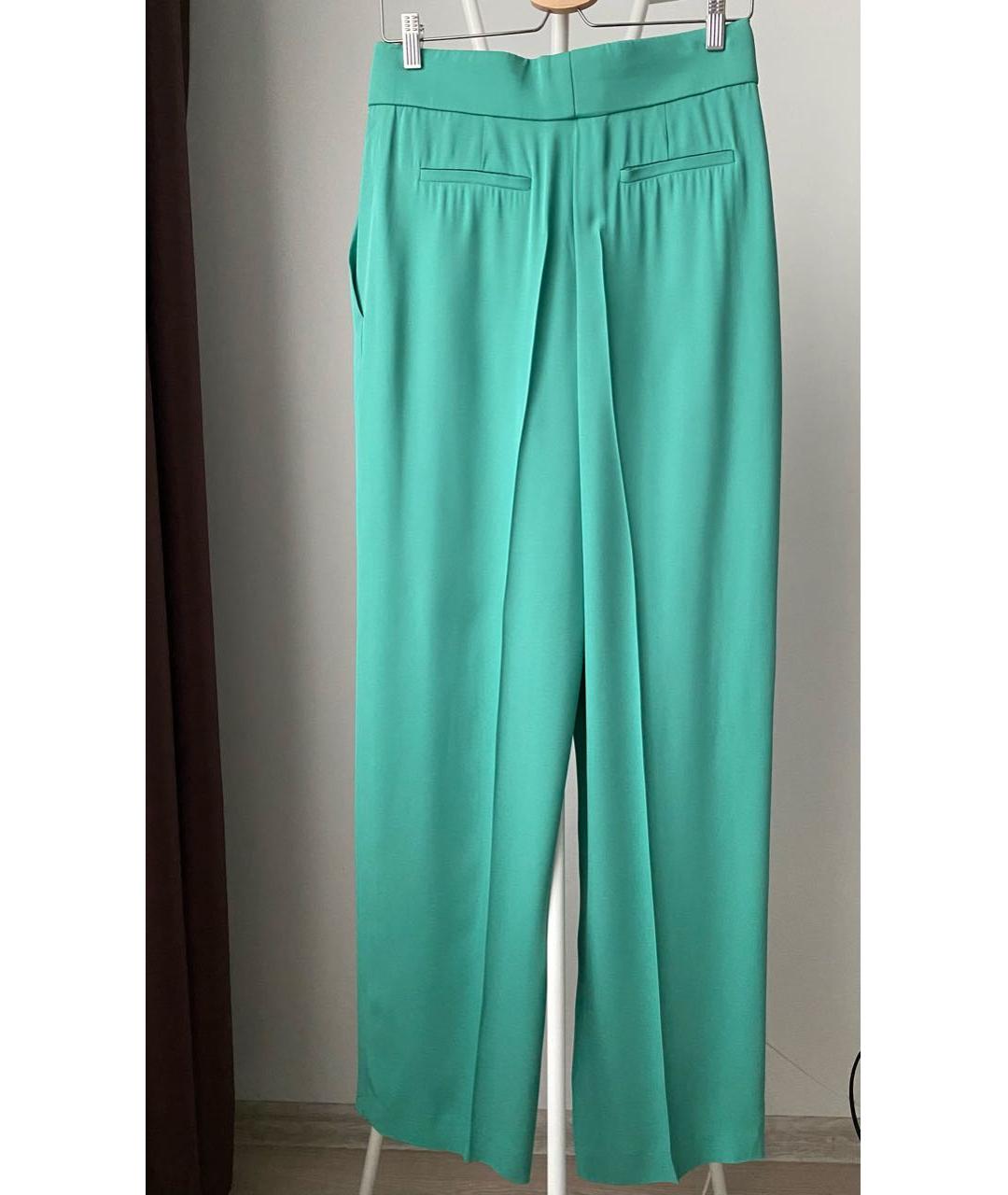 CHLOE Зеленые шелковые брюки широкие, фото 2