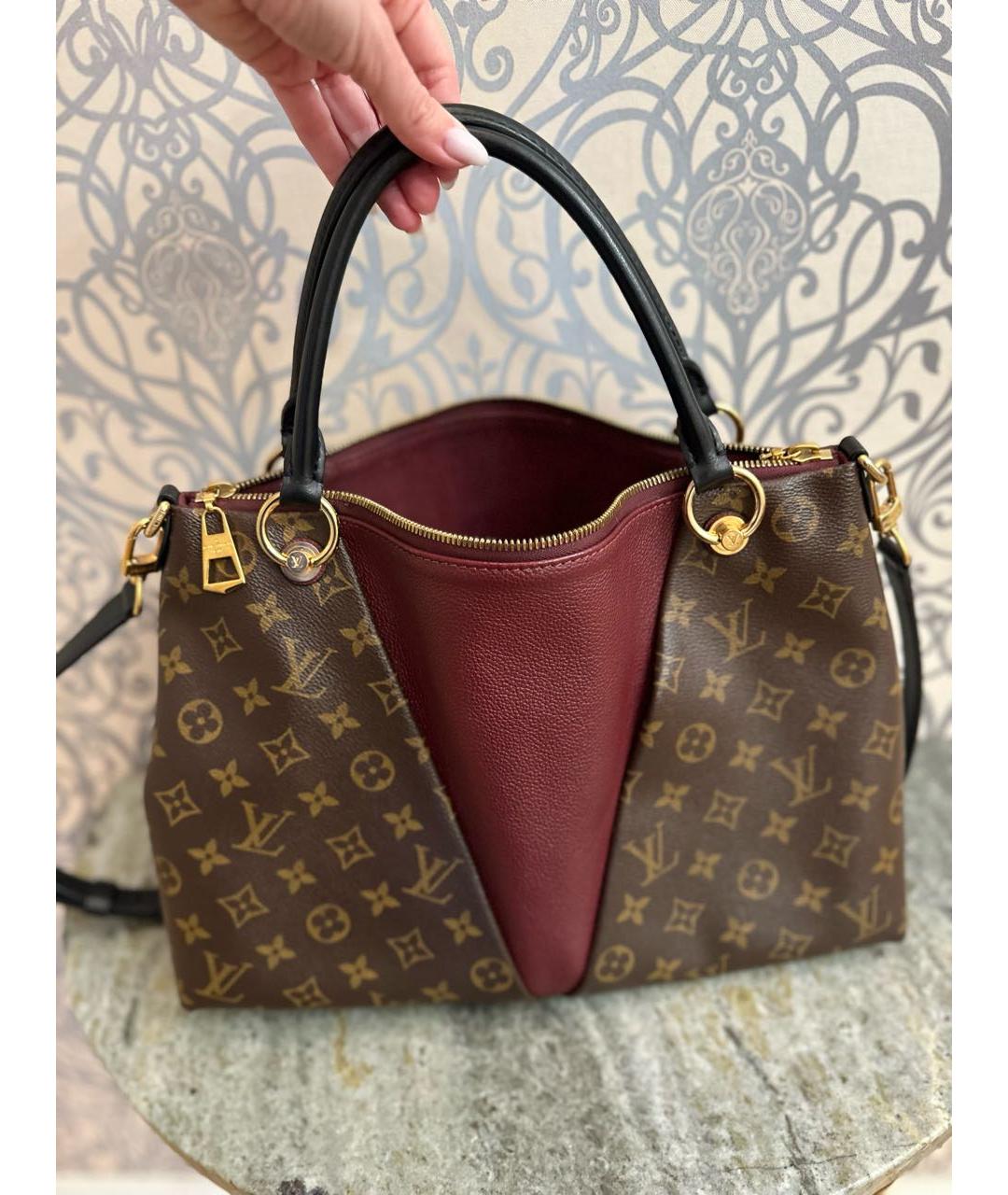 LOUIS VUITTON PRE-OWNED Бордовая сумка тоут, фото 3