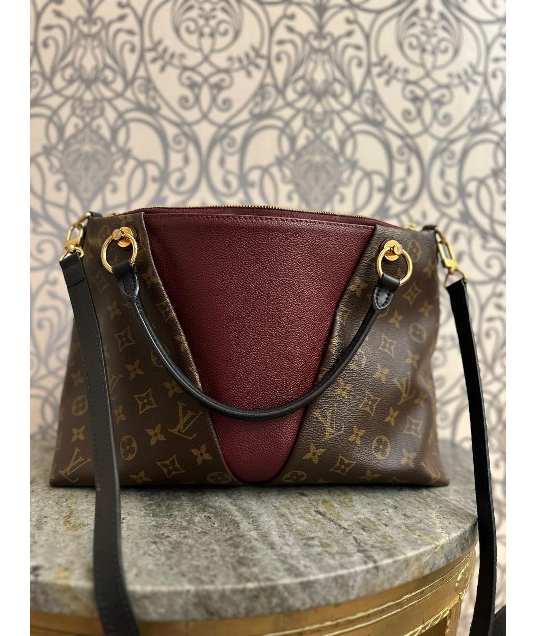 LOUIS VUITTON PRE-OWNED Бордовая сумка тоут, фото 9