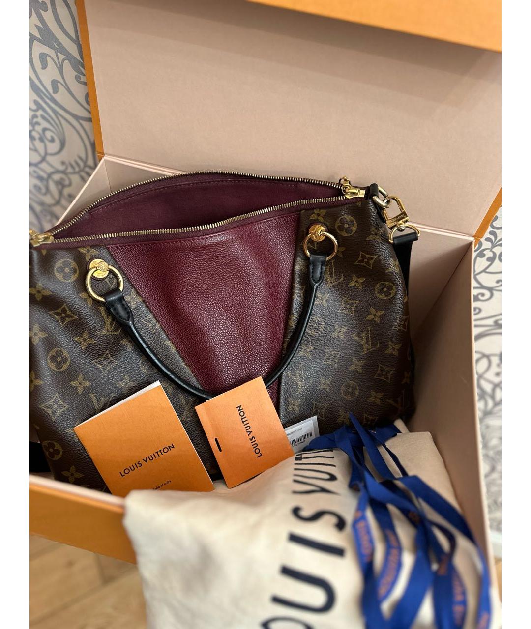 LOUIS VUITTON PRE-OWNED Бордовая сумка тоут, фото 5