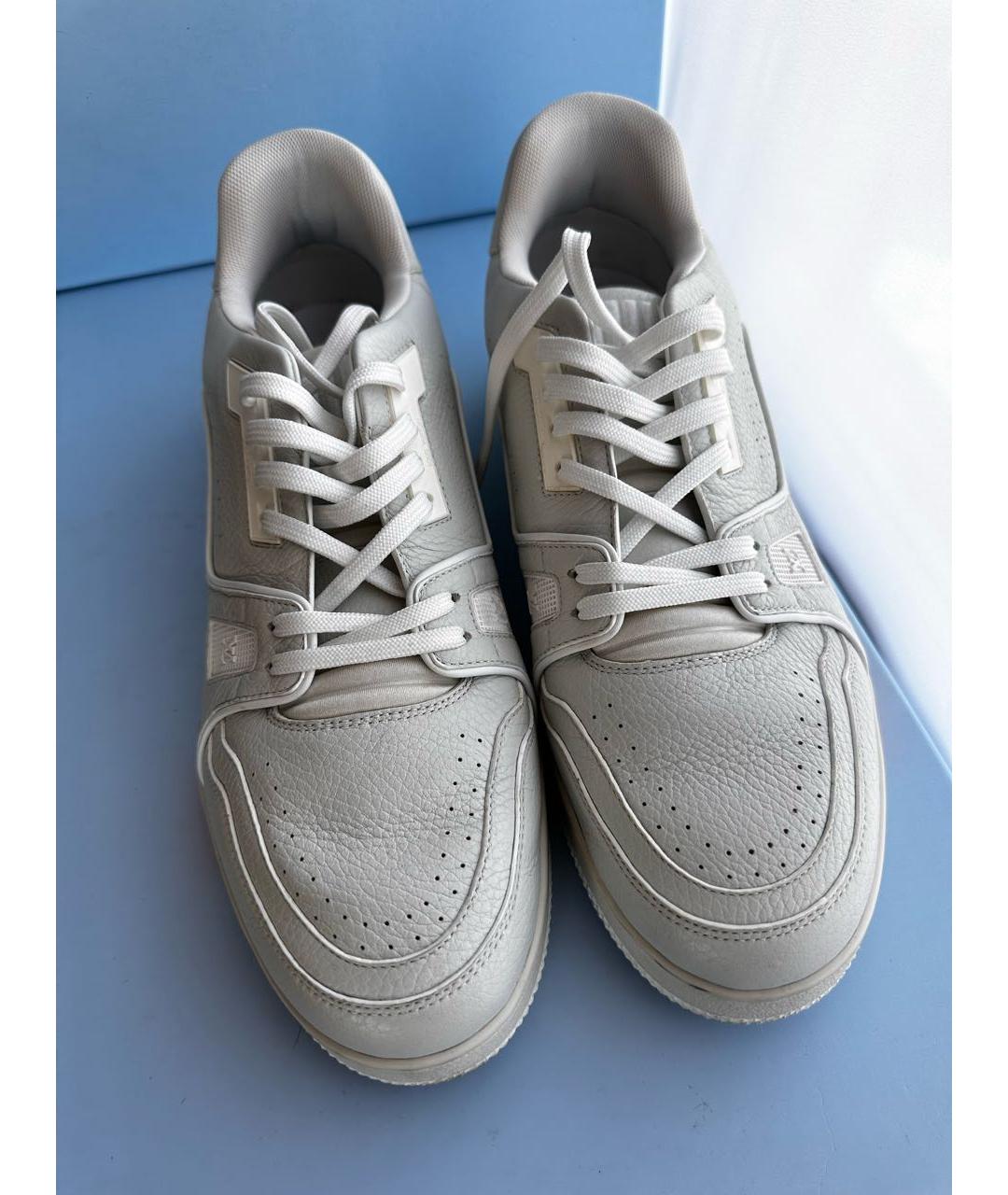 LOUIS VUITTON PRE-OWNED Белые кожаные низкие кроссовки / кеды, фото 2