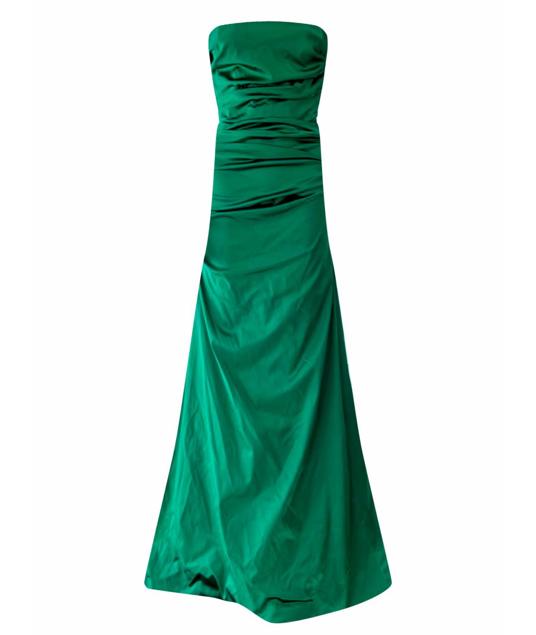 DOLCE&GABBANA Зеленые ацетатное вечернее платье, фото 10