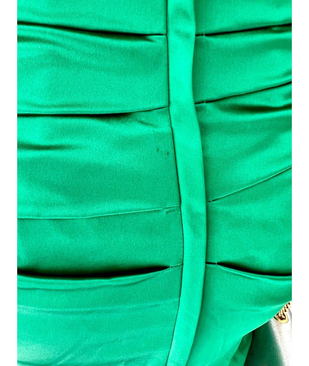 DOLCE&GABBANA Зеленые ацетатное вечернее платье, фото 6