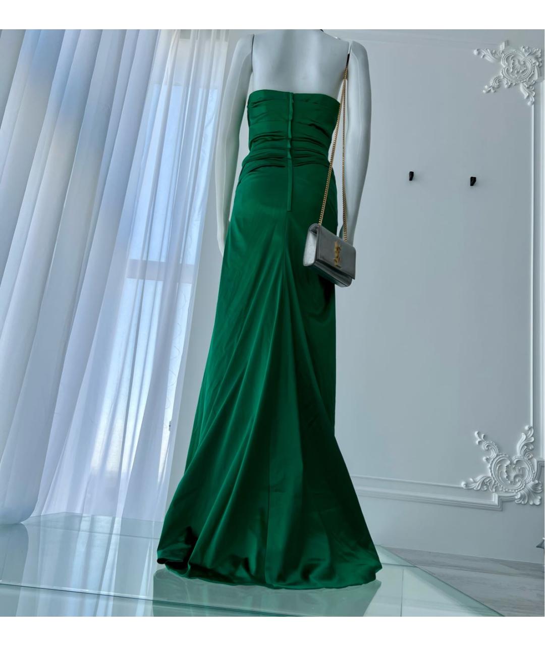 DOLCE&GABBANA Зеленые ацетатное вечернее платье, фото 2