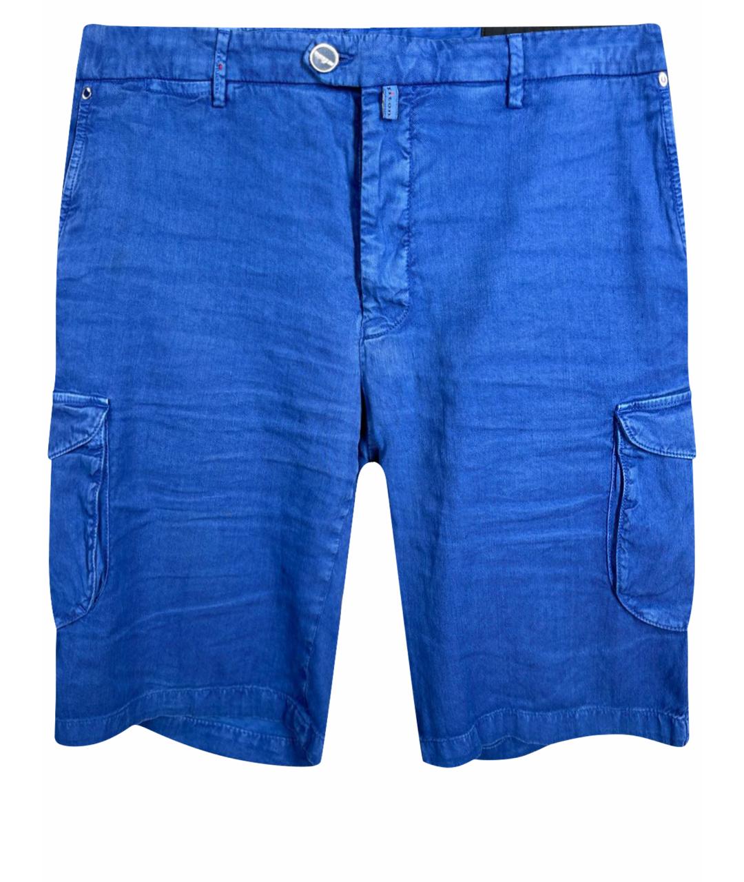 KITON Синие хлопковые шорты, фото 1