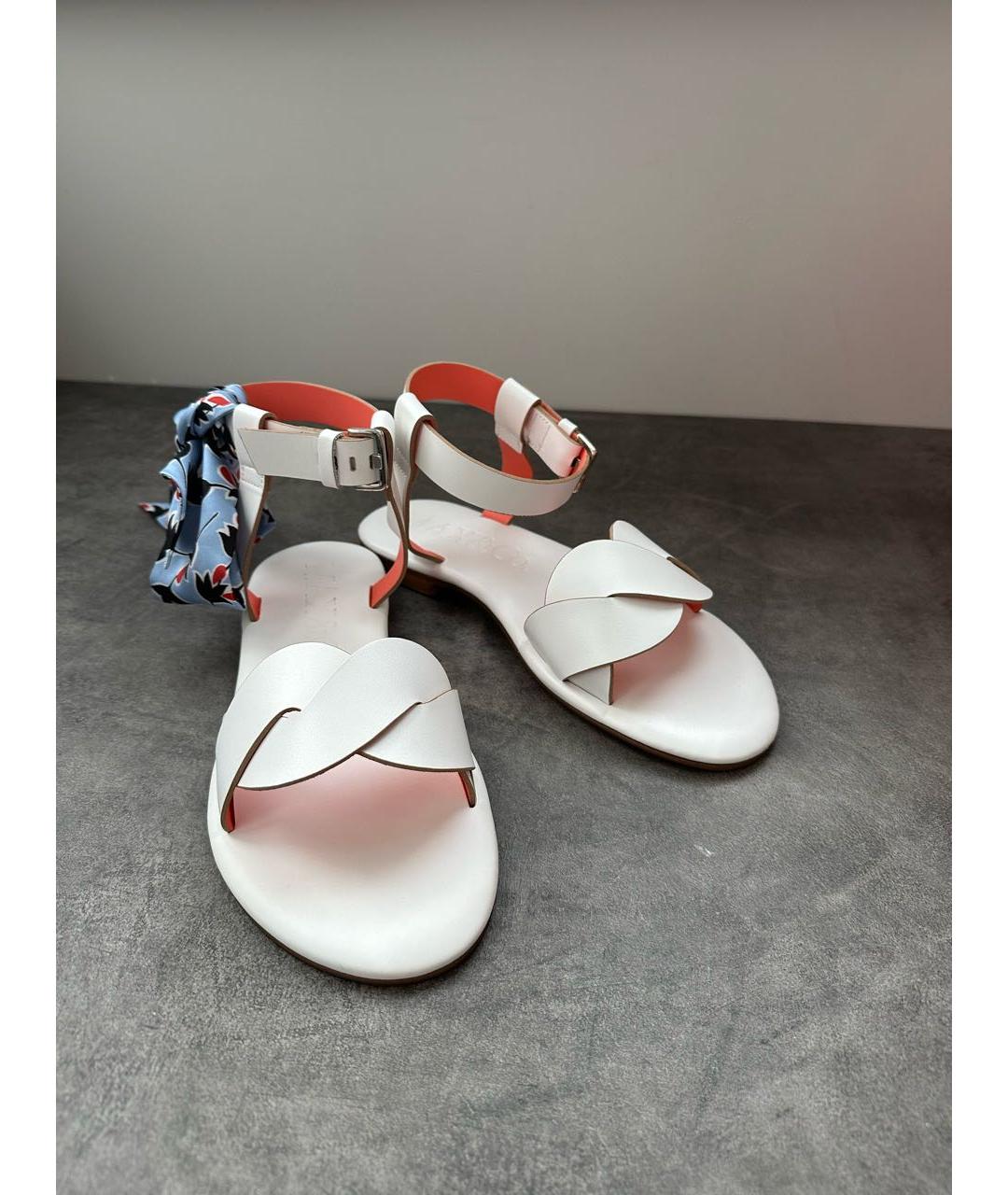 MAX&CO Белые кожаные сандалии, фото 6