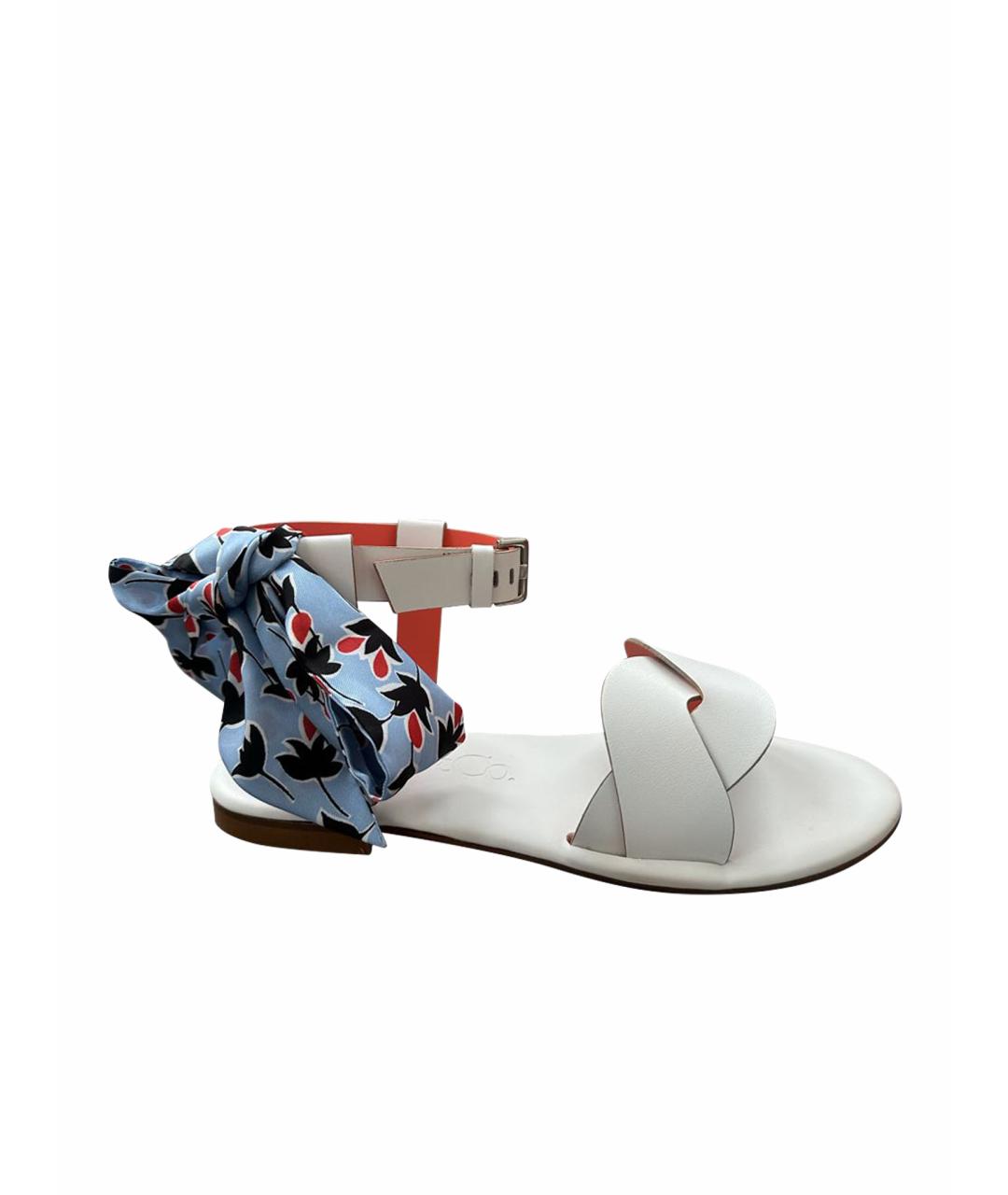 MAX&CO Белые кожаные сандалии, фото 1