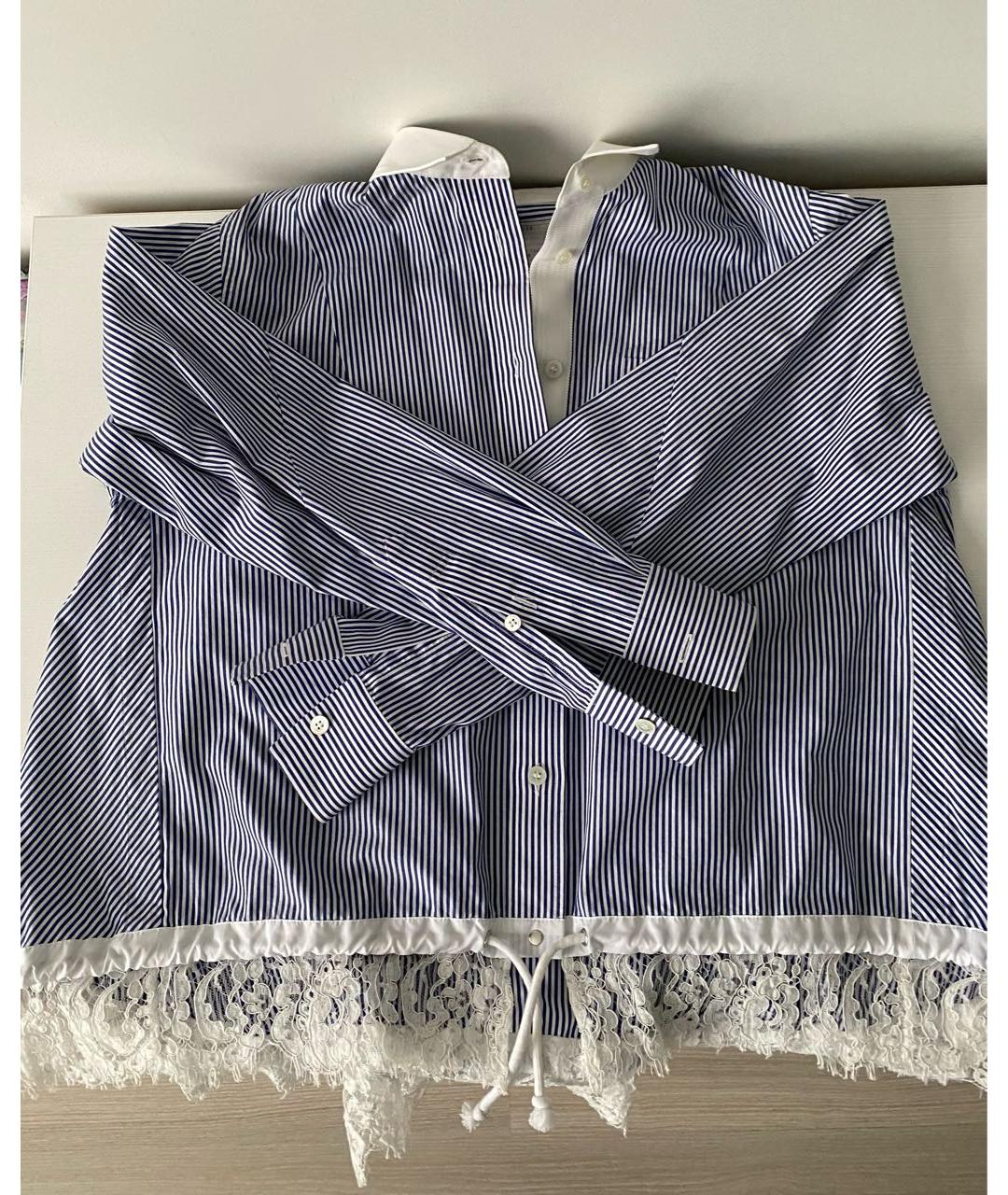 SACAI Синяя хлопковая блузы, фото 6