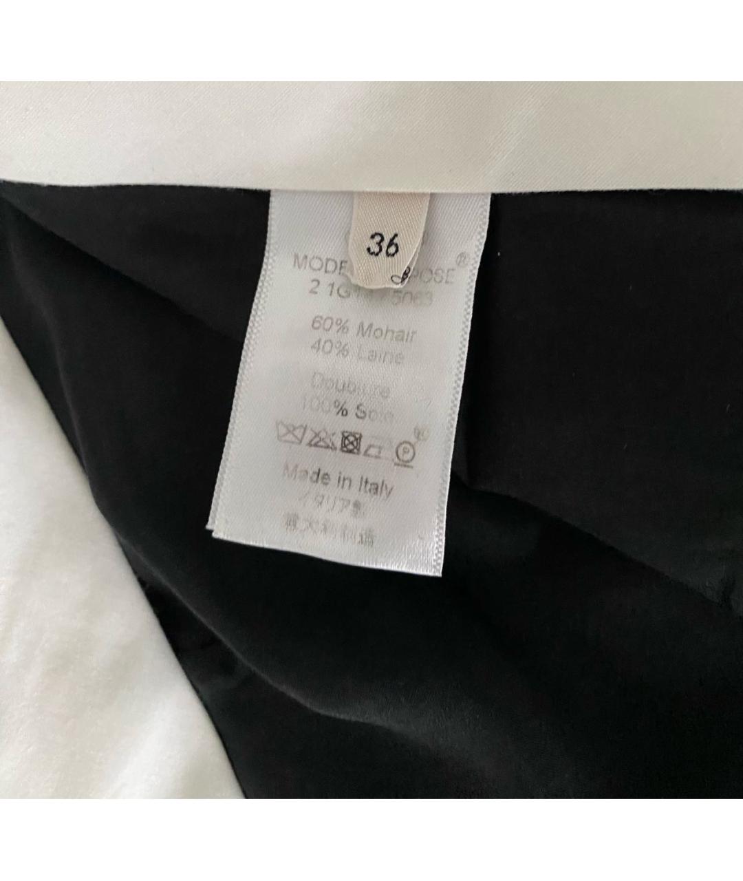 CELINE PRE-OWNED Черные шерстяные брюки узкие, фото 5
