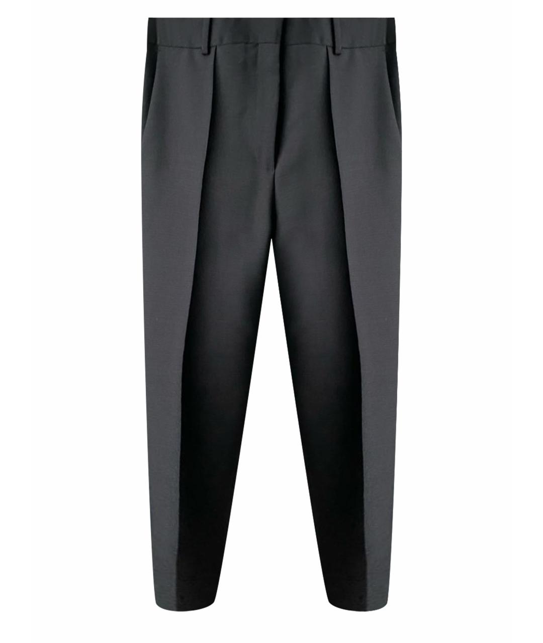 CELINE Черные шерстяные брюки узкие, фото 1