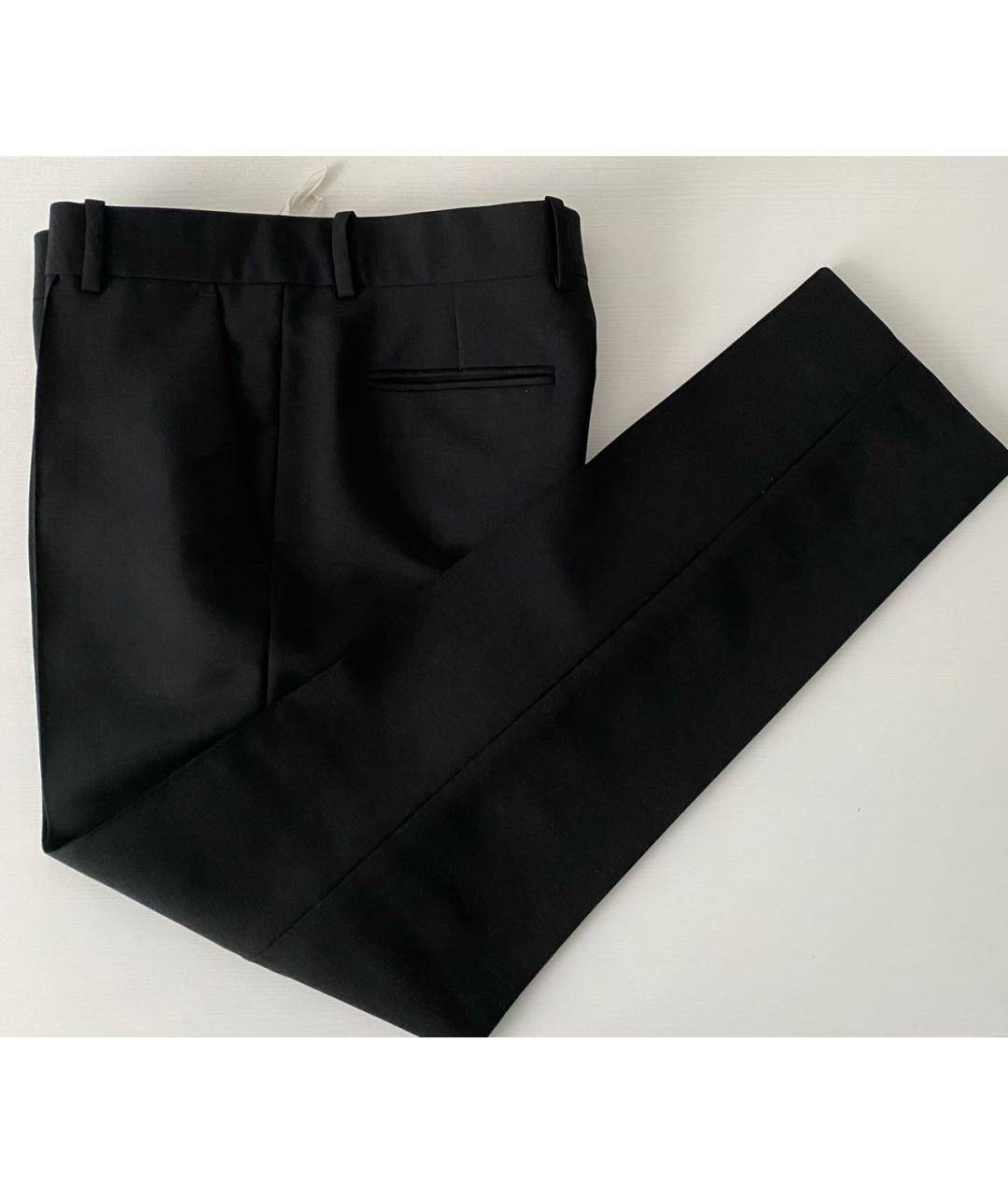 CELINE Черные шерстяные брюки узкие, фото 6