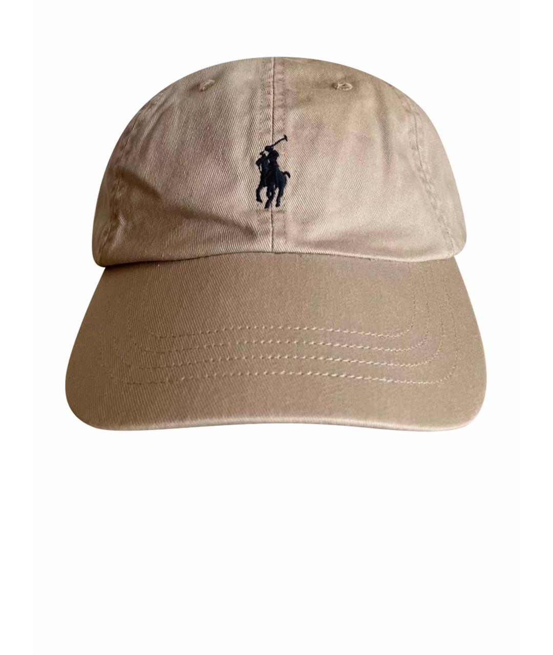 POLO RALPH LAUREN Бежевая хлопковая кепка/бейсболка, фото 1